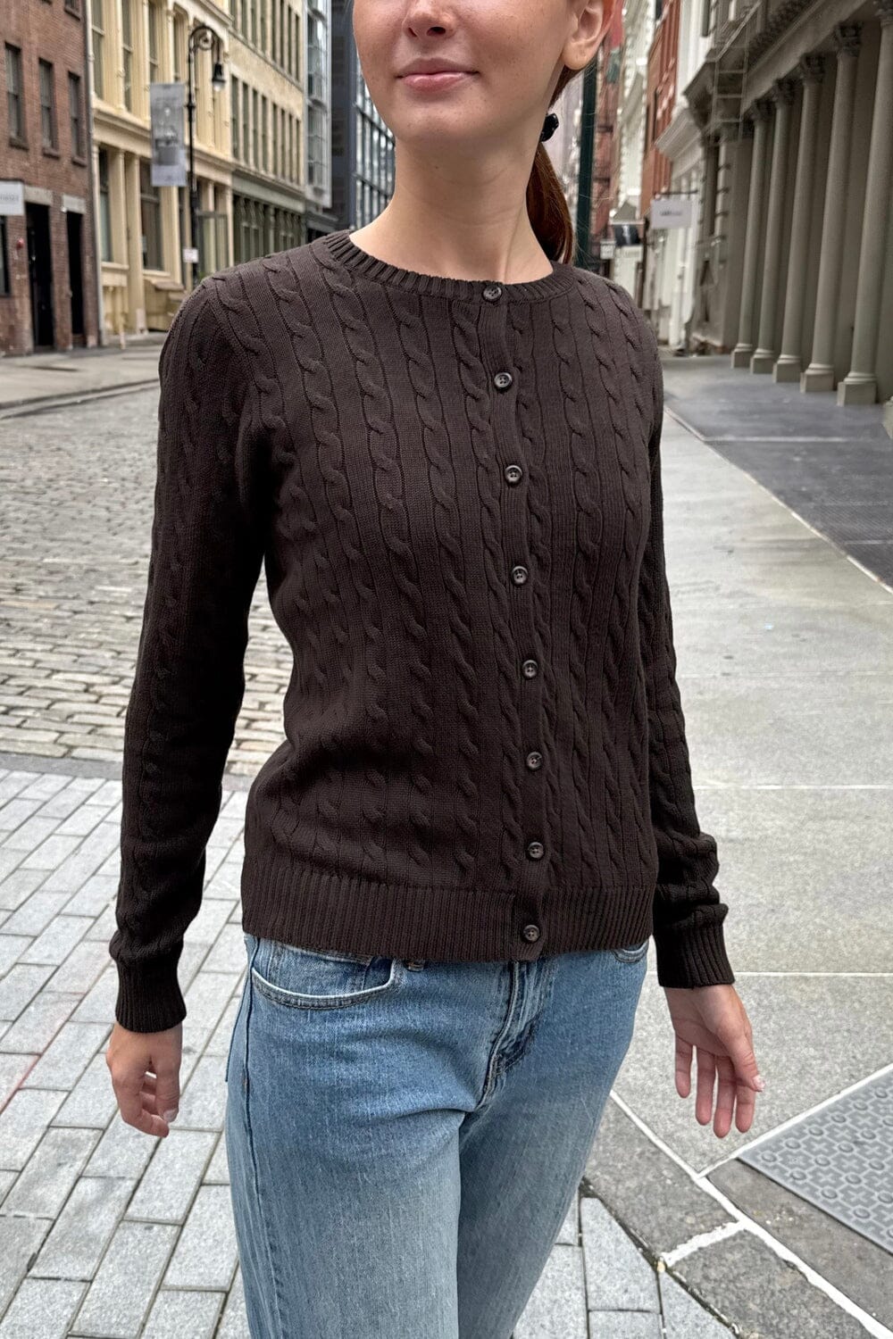 Amalie Cable Knit Cardigan - Image 14