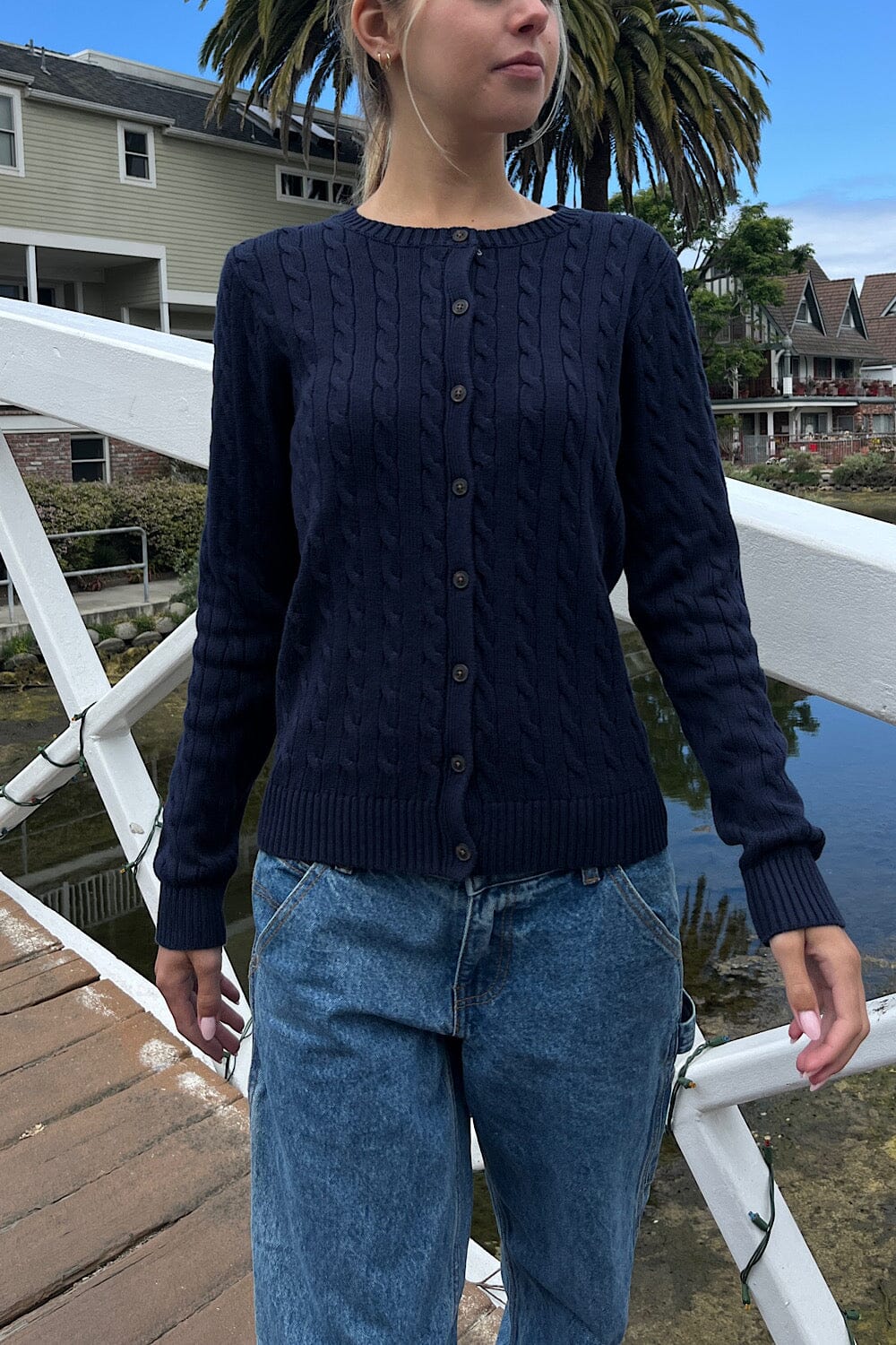 Amalie Cable Knit Cardigan - Image 3