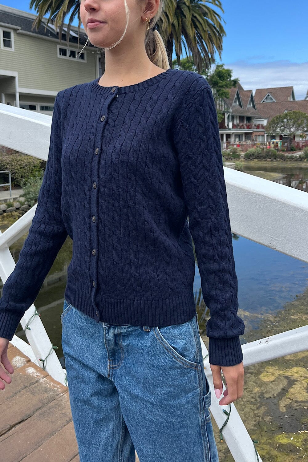 Amalie Cable Knit Cardigan - Image 5