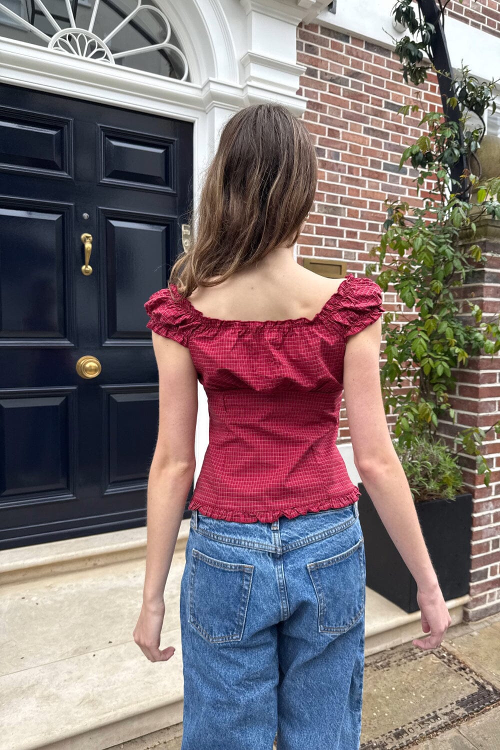 Elena Plaid Top - Image 4