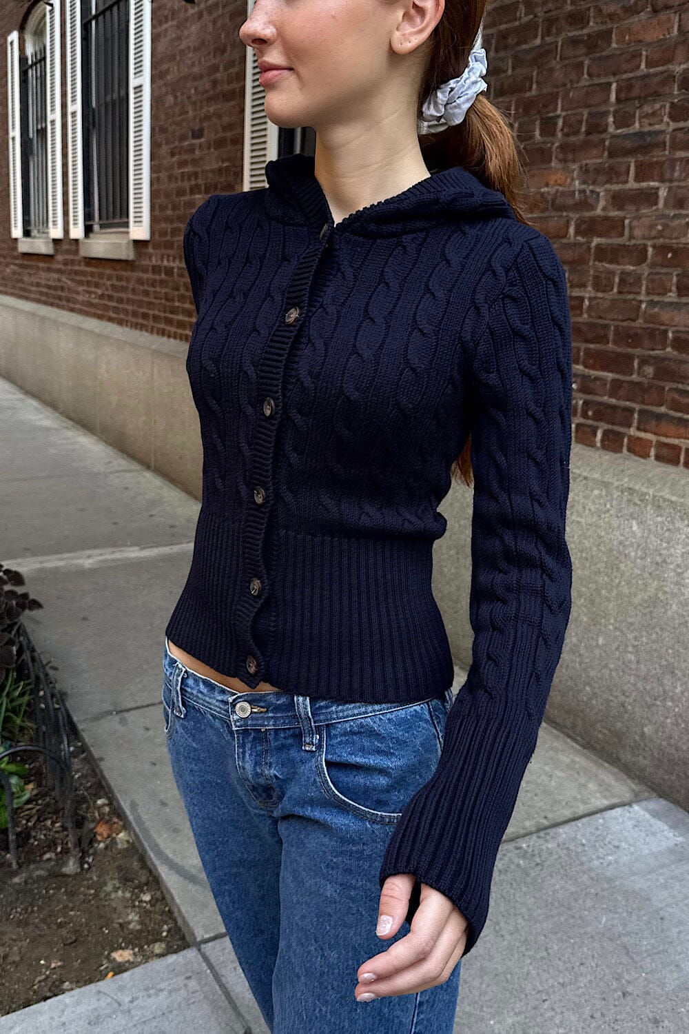 Aura Cable Knit Cardigan - Image 11