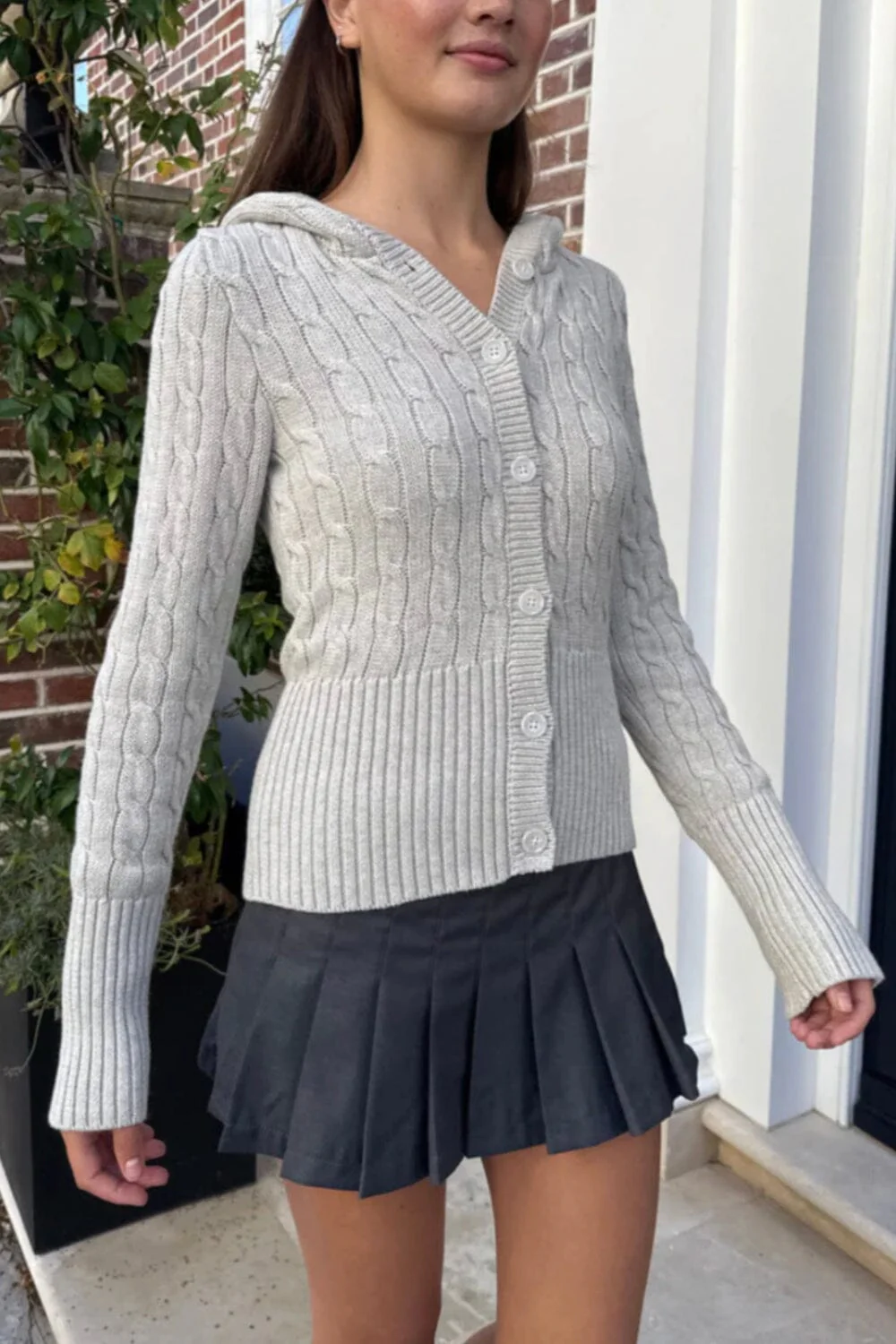 Aura Cable Knit Cardigan - Image 16