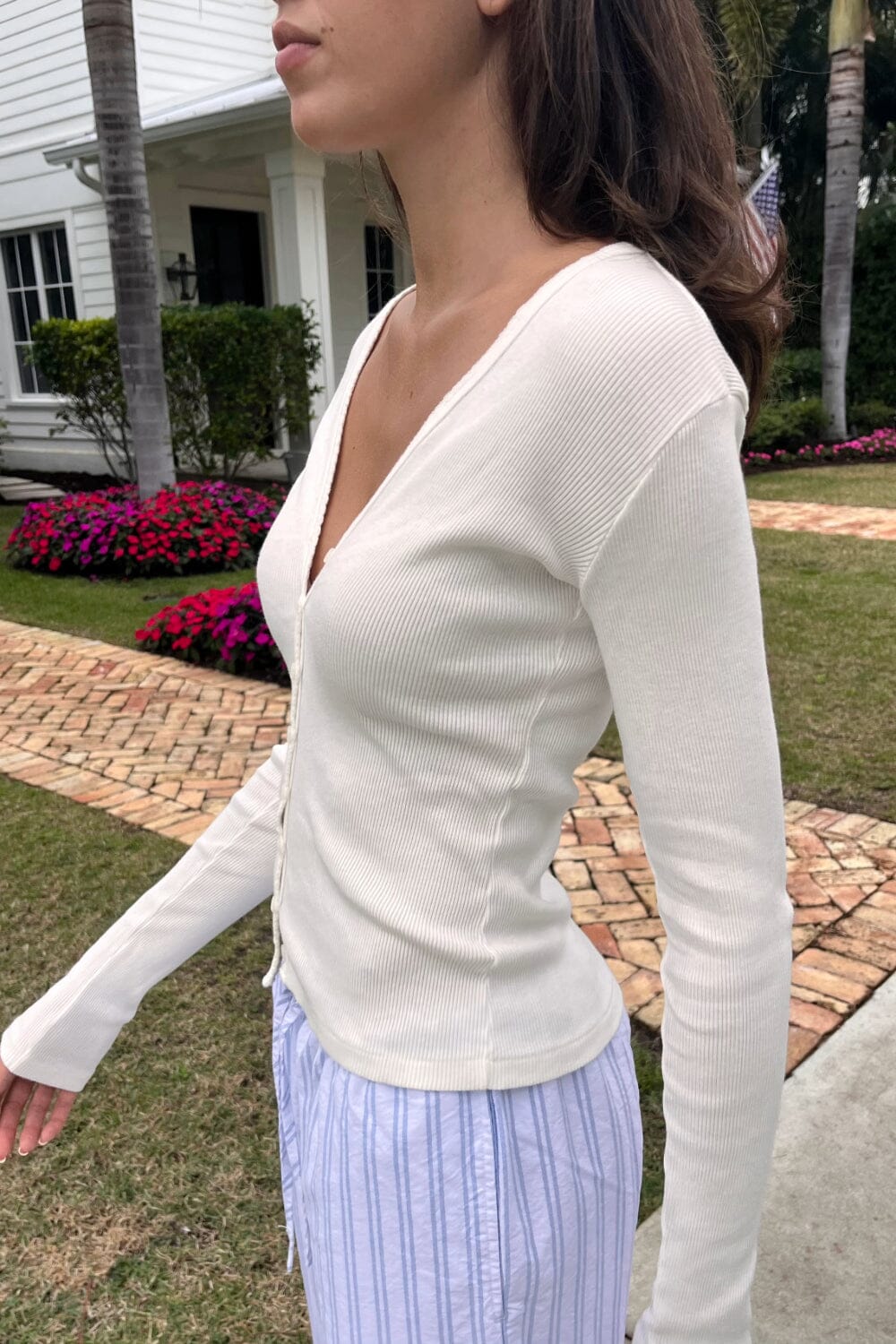 Paige Ruffle Long Sleeve Top - Image 3