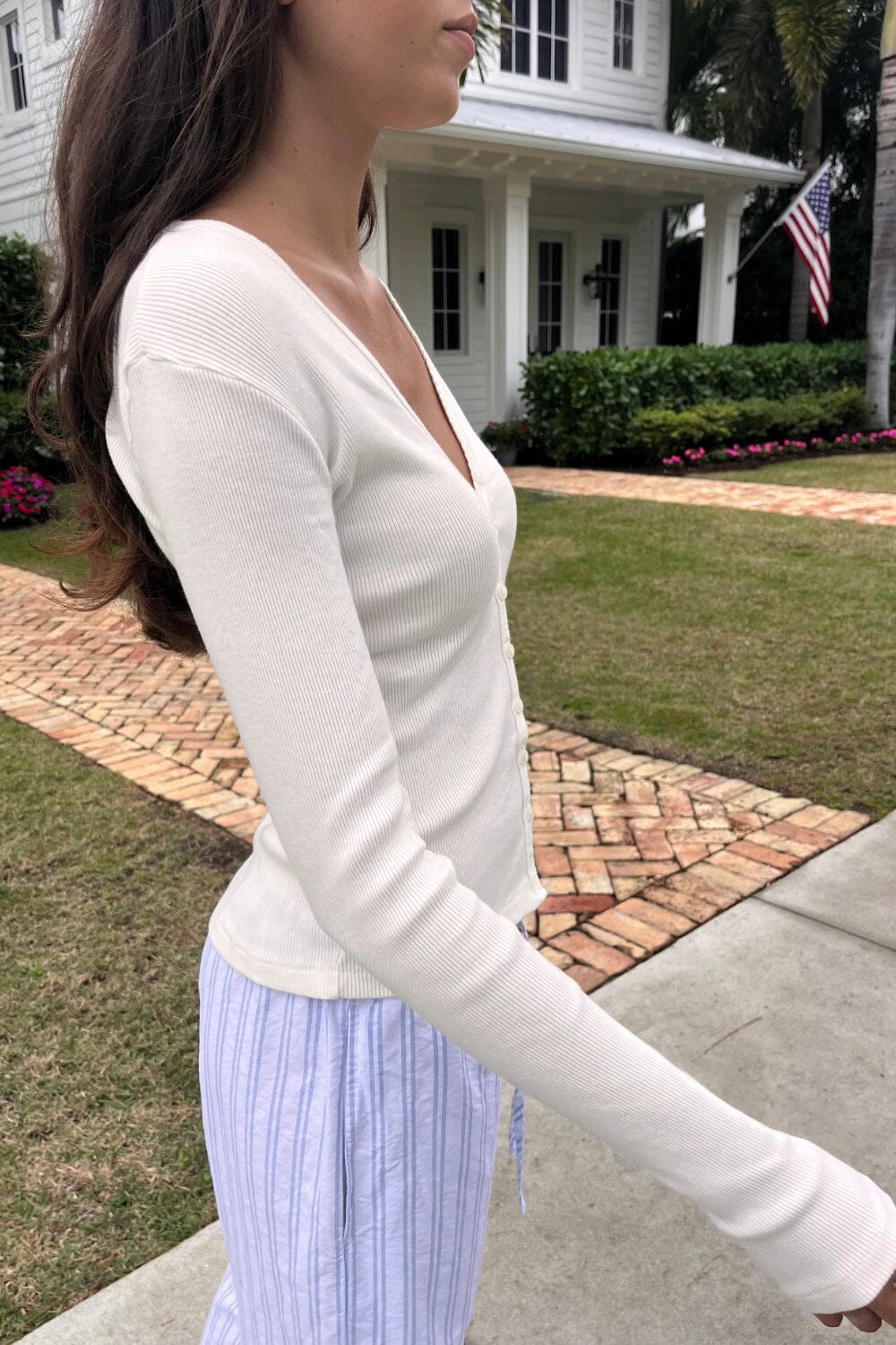 Paige Ruffle Long Sleeve Top - Image 4