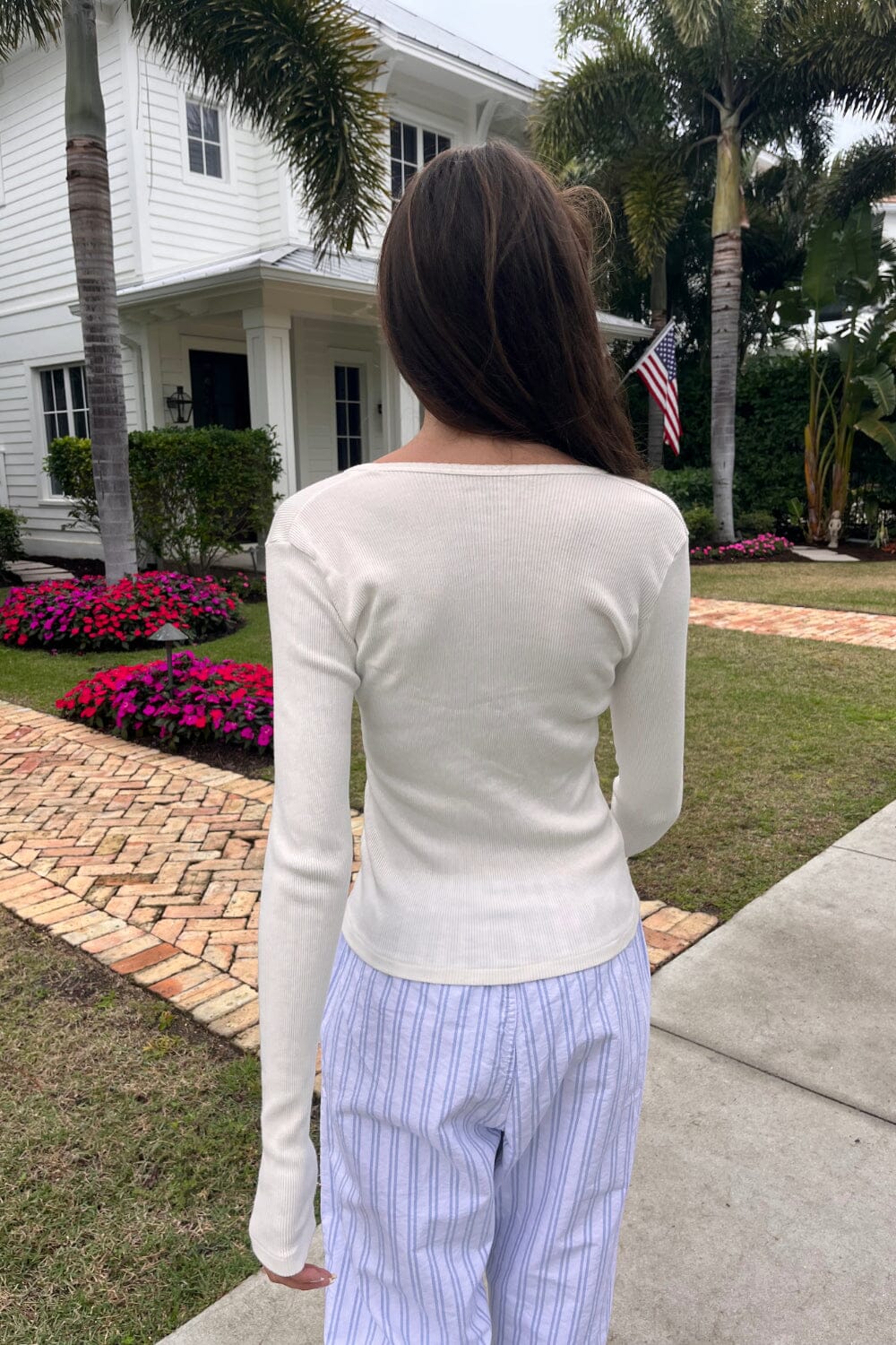 Paige Ruffle Long Sleeve Top - Image 5