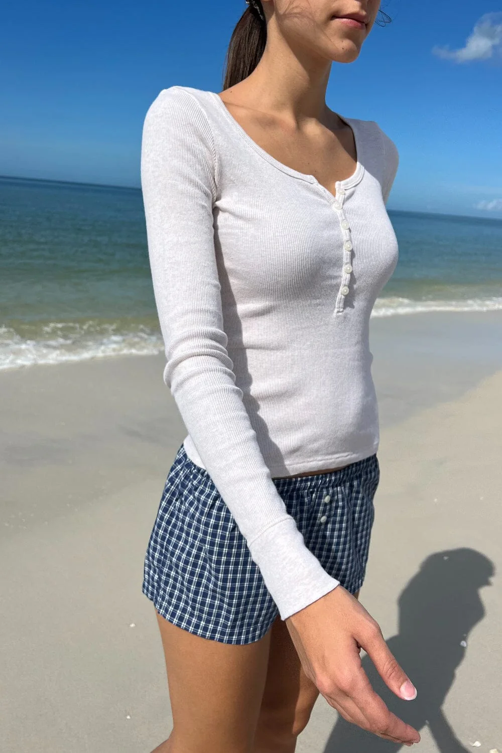 Zelly Long Sleeve Ribbed Top - Image 6