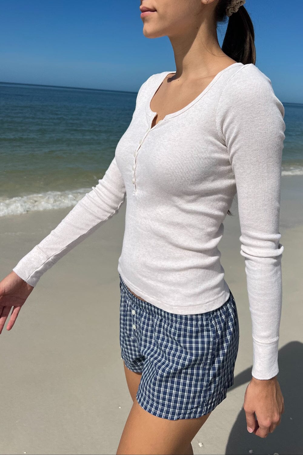 Zelly Long Sleeve Ribbed Top - Image 7