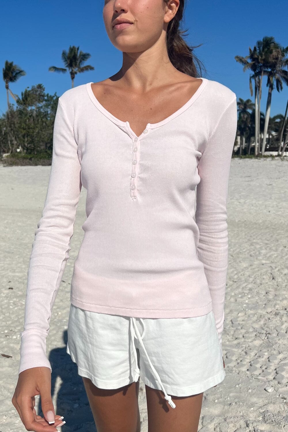 Zelly Long Sleeve Ribbed Top - Image 9