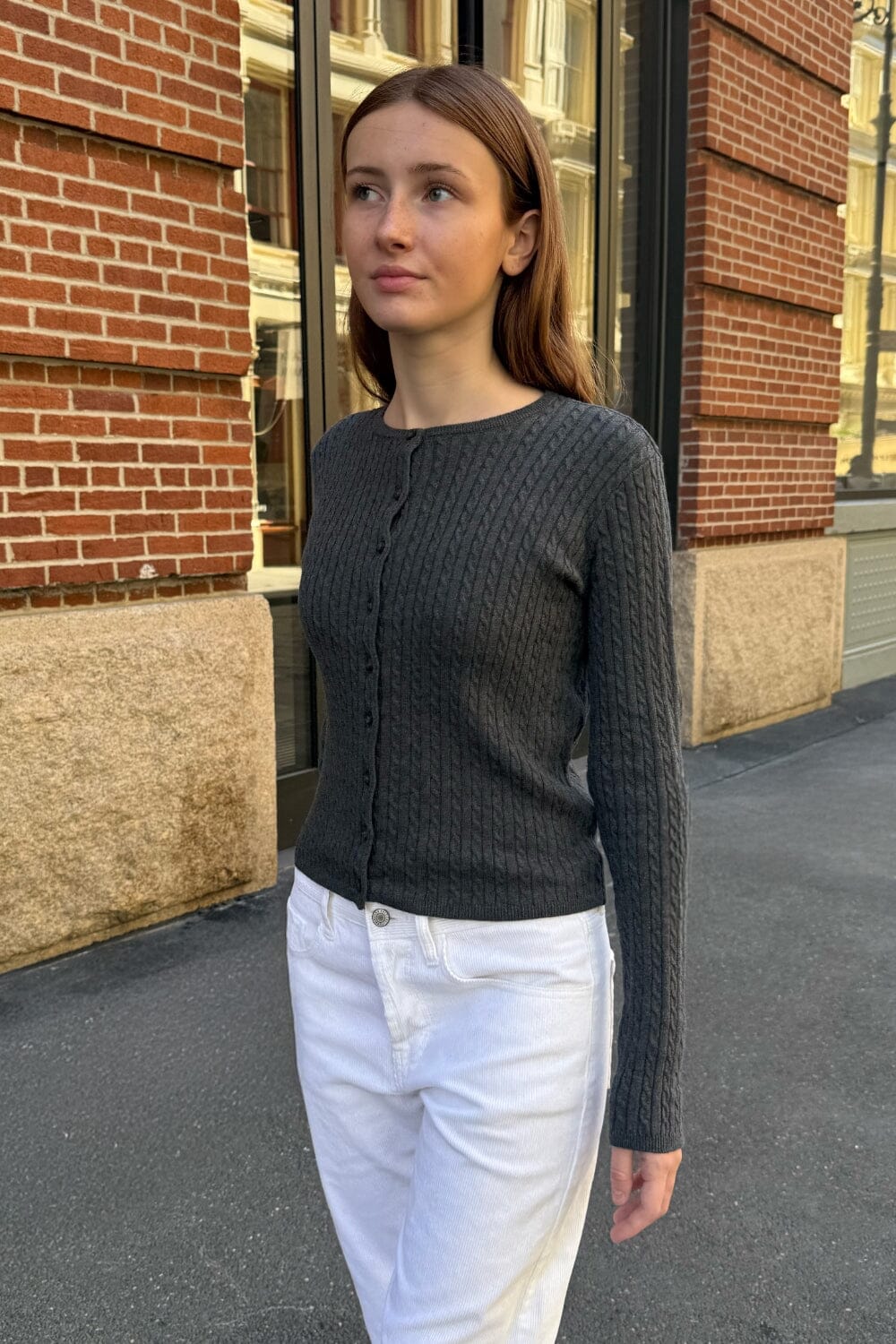 Zoe Cable Knit Cardigan - Image 6