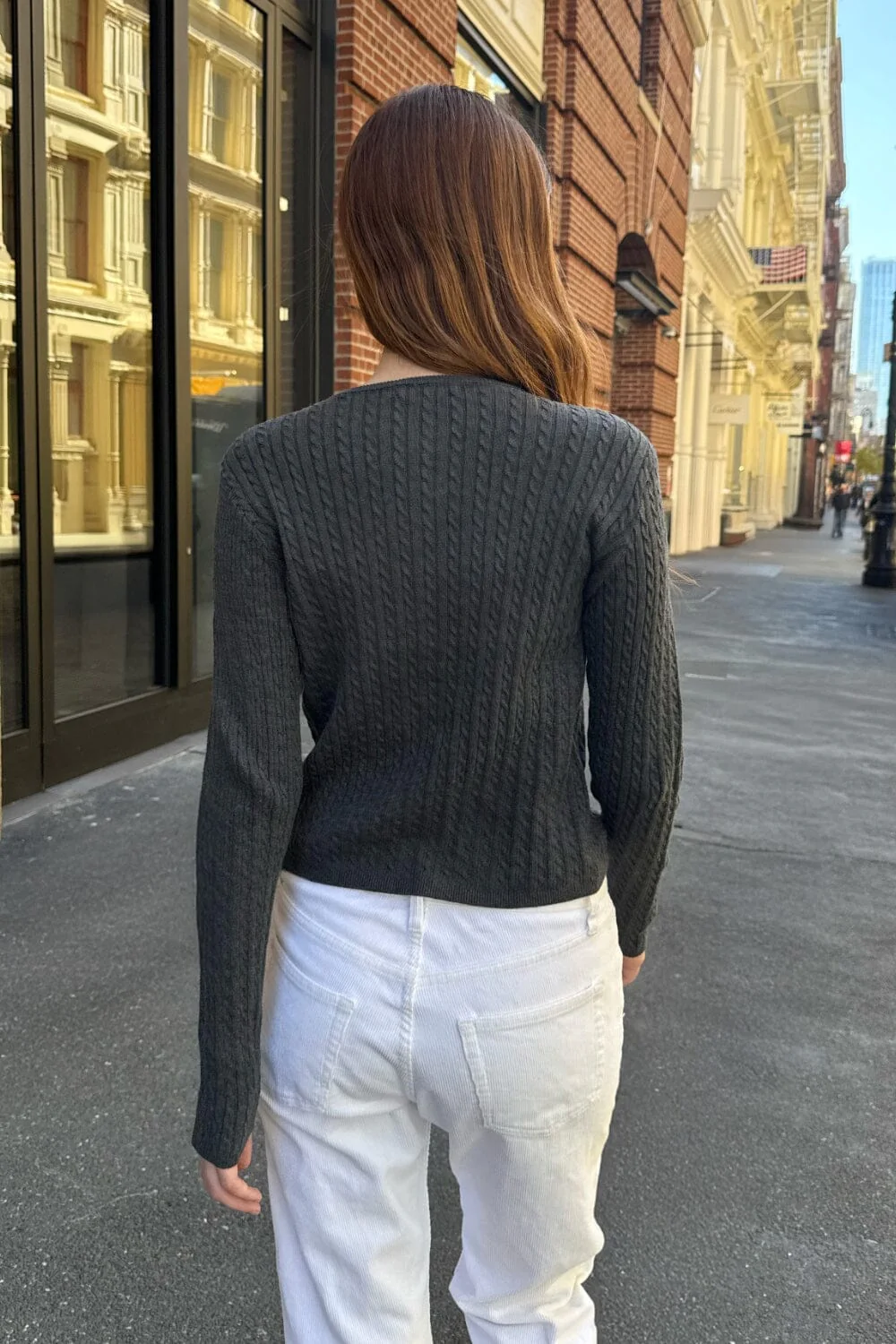 Zoe Cable Knit Cardigan - Image 7